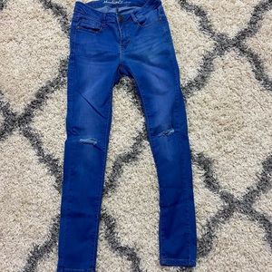 Skinny low rise jeans